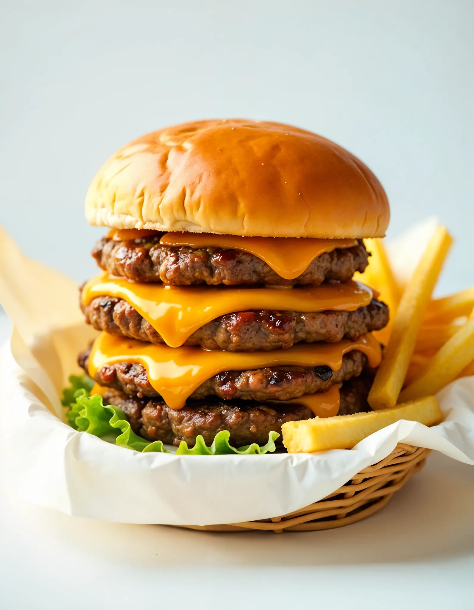 Big Cheese Burger généreux avec double steak, fromage fondant et sauce maison – Sonchamp