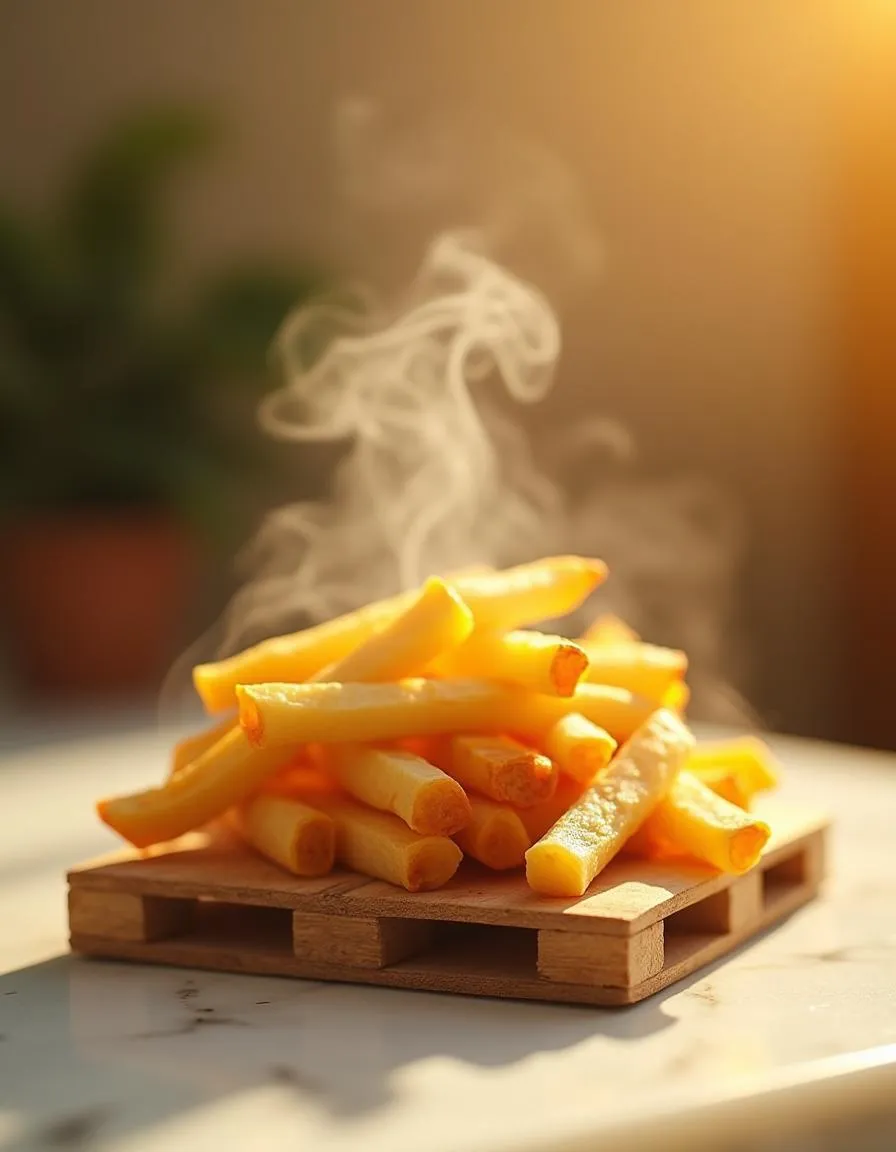 Frites croustillantes, dorées et savoureuses – Fast food Sonchamp