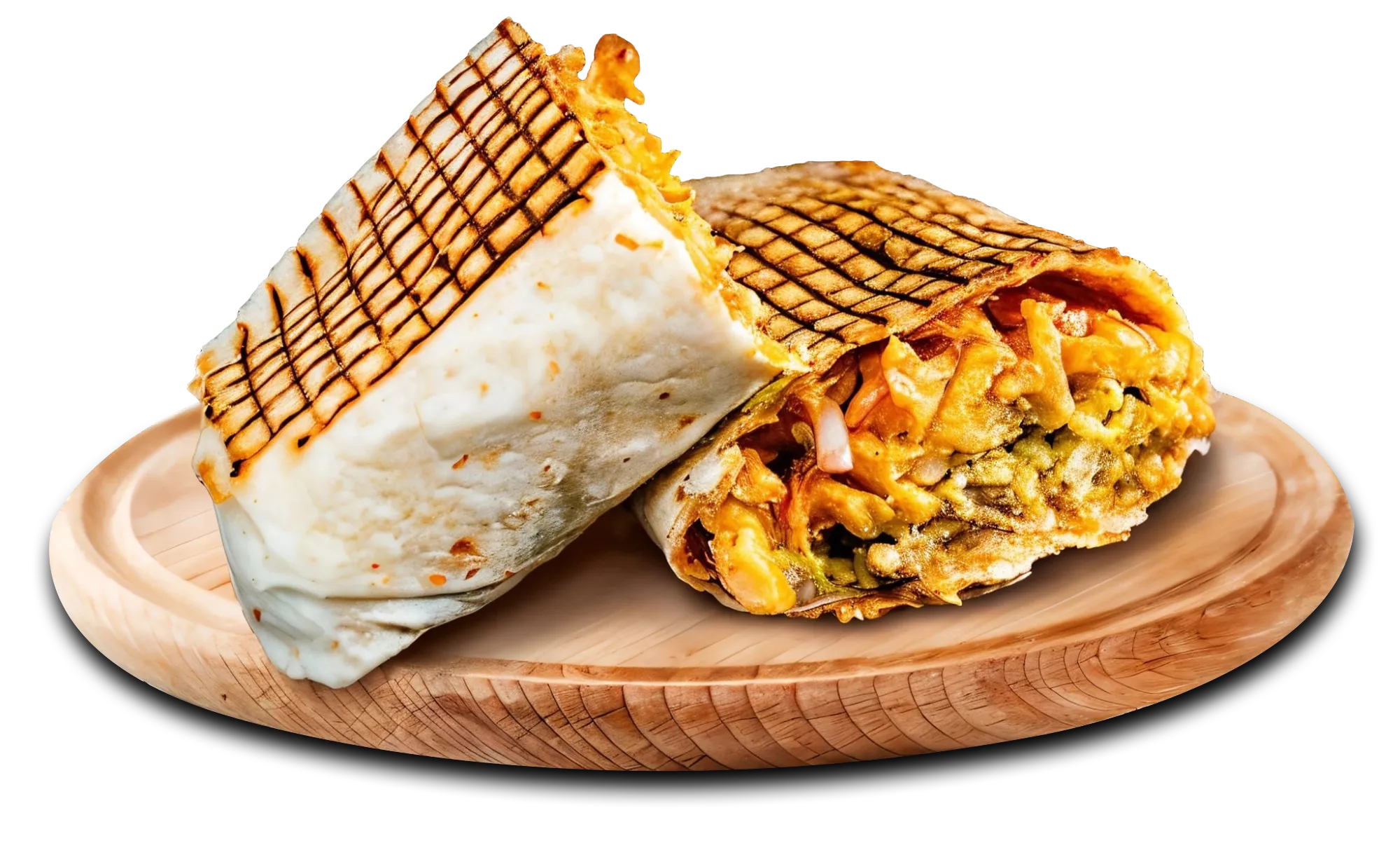 Tacos gourmand avec viande, sauce fromagère et frites – Disponible à Sonchamp